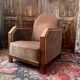 Pair of Art Deco club armchairs, renovated