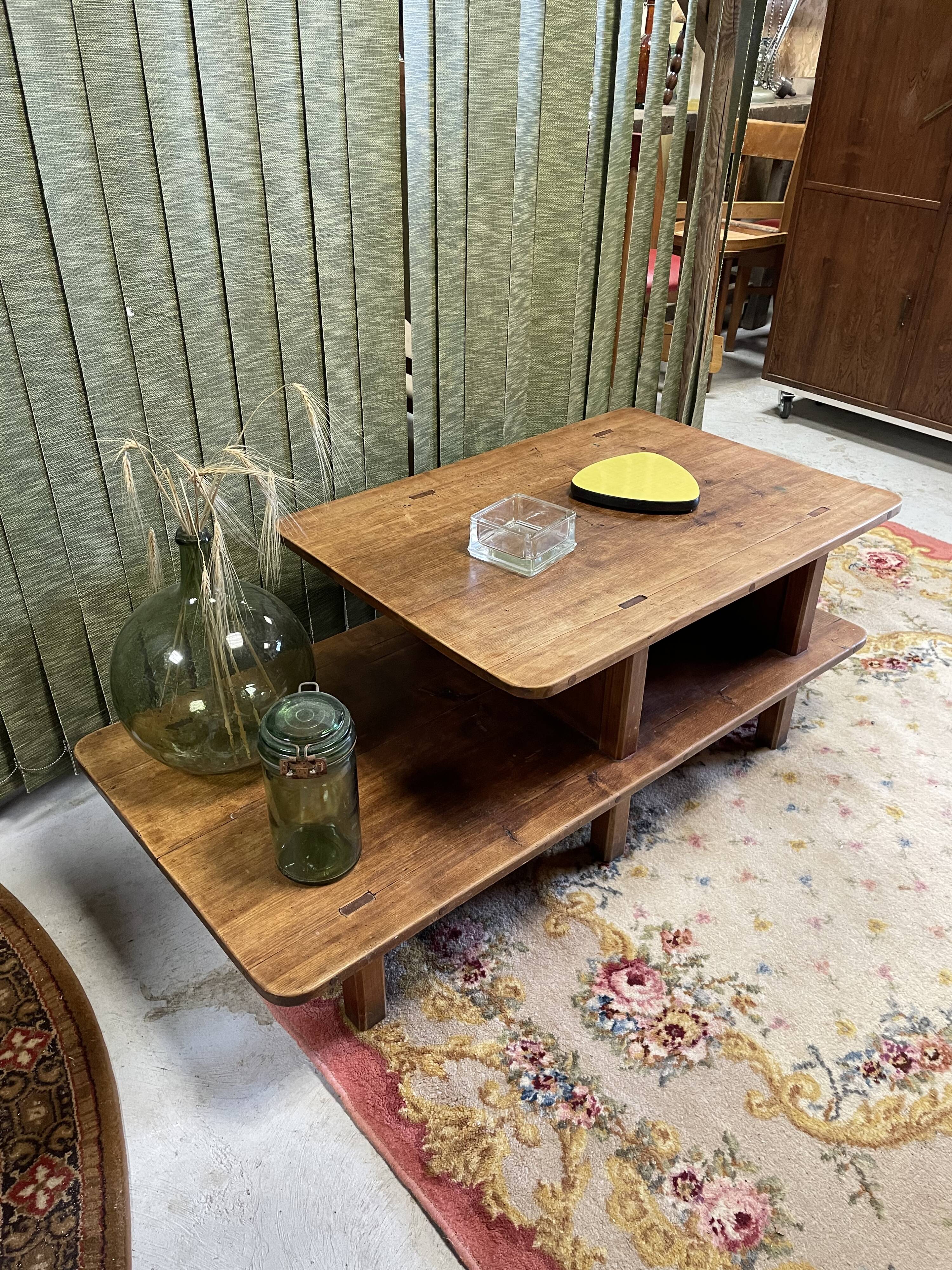 Vintage wood coffee table 50/60