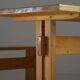 Table, bench and stools Les Arcs by Charlotte Perriand, France, 1960