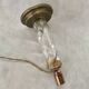 Lamp base glass and brass, 1950s