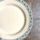 Boulenger & Cie round dish in blue ironstone, "Champigny" service