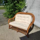 Rattan sofa