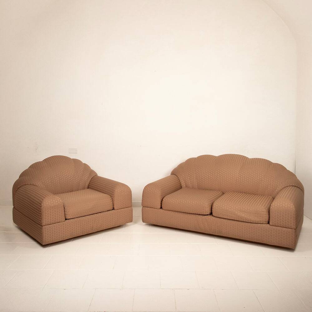 Alain Delon armchair and sofa for Maison Jansen