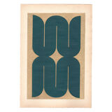 Original collage dated and signed without frame