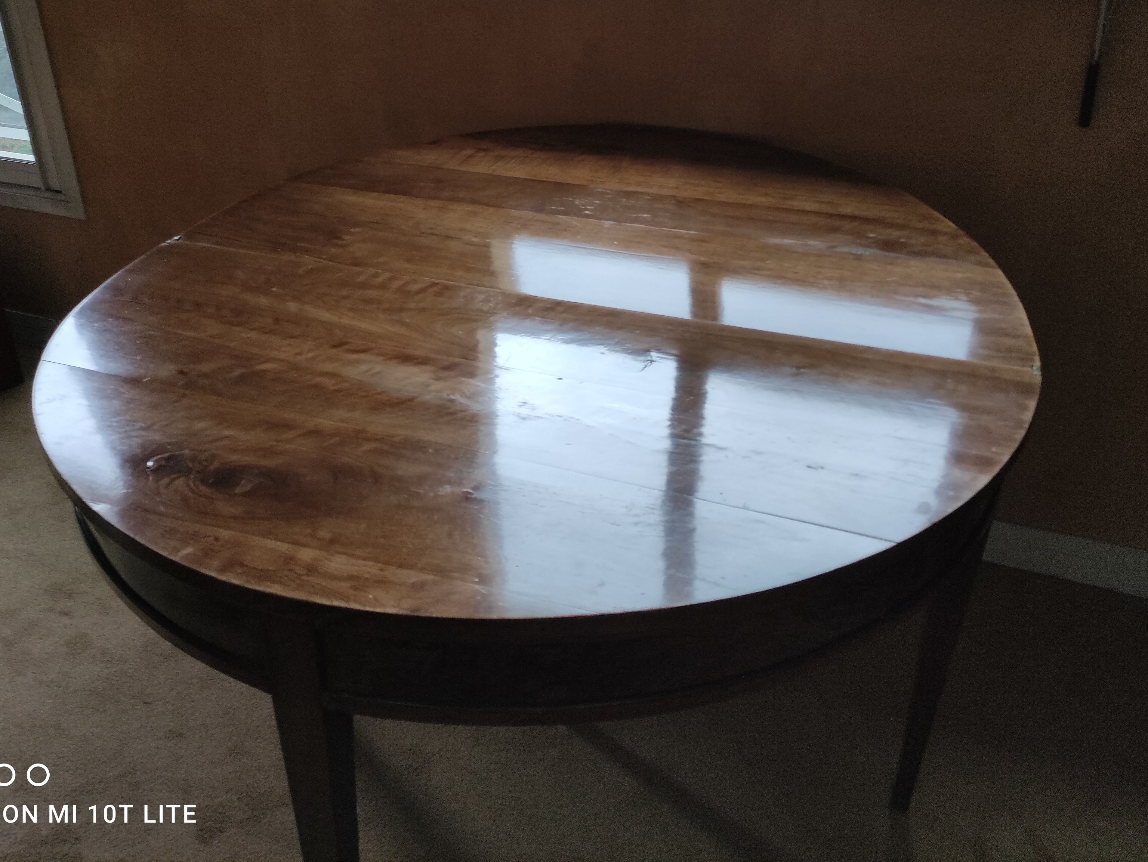 half-moon table
