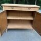 Renovated vintage Parisian art deco wooden sideboard from the 1940s