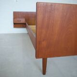 Danish Vintage Teak 'Floating' Bed, 1960s.