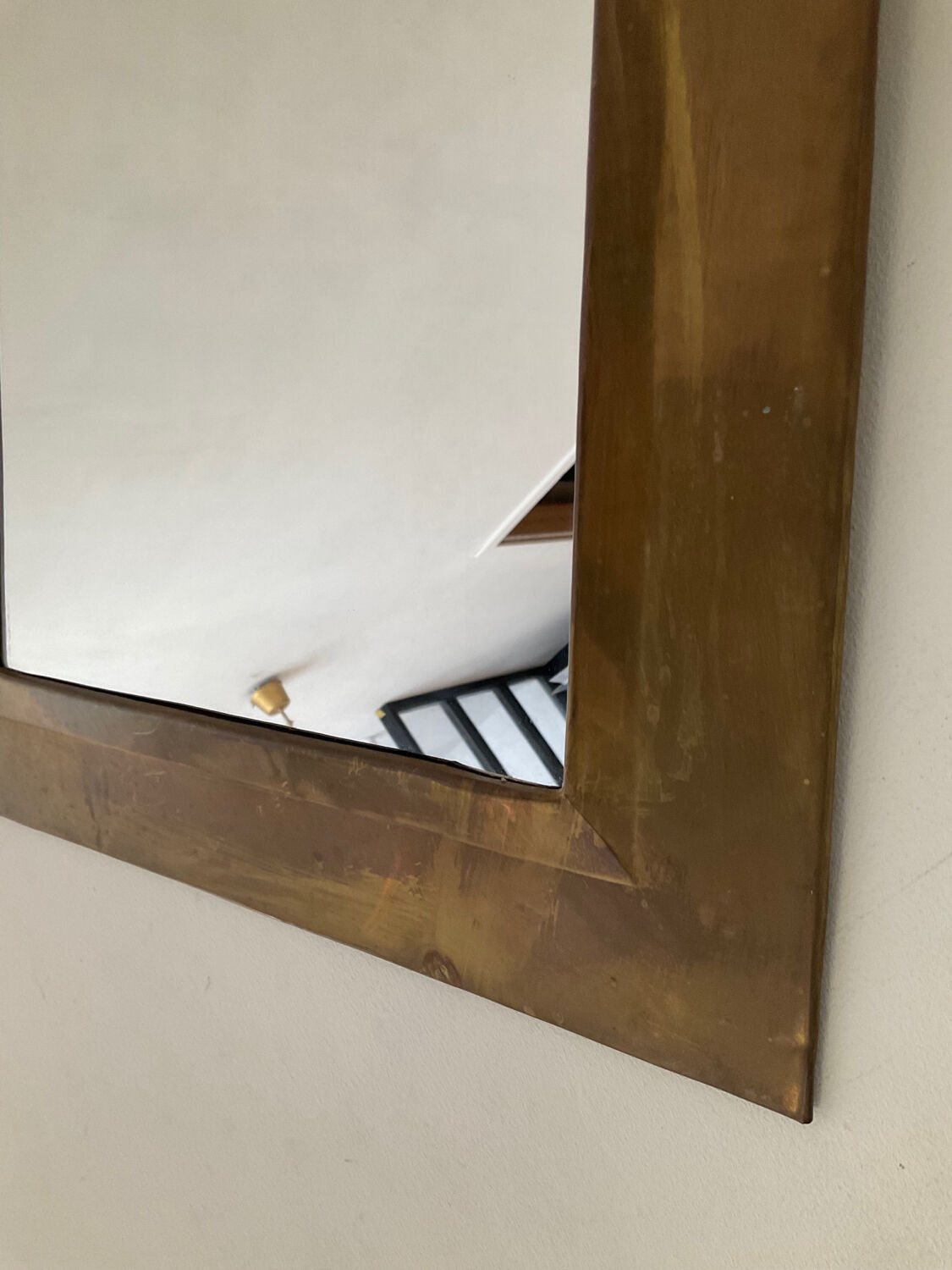 Vintage copper mirror 60s-70s