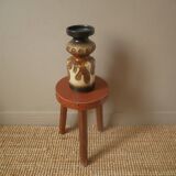 Vintage ceramic vase German ceramic country decoration Scandinavian design handmade