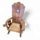 High back / monastery / rush seat armchair 1950s
