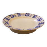 Low ceramic compote stamped Les Vignerons