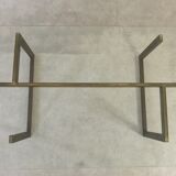 Sculptural Table low chic shabby brass of 1970