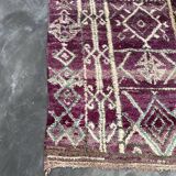 Moroccan carpet boujad purple - 214 x 350 cm