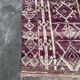 Moroccan carpet boujad purple - 214 x 350 cm