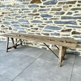 Pair of antique farm benches