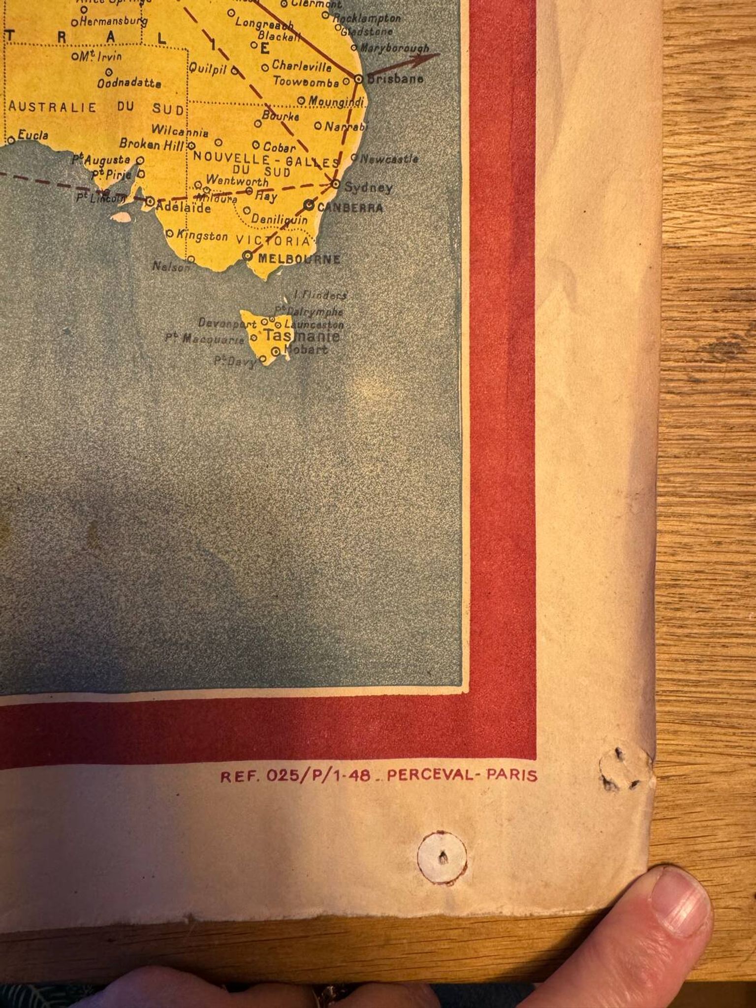 Air France Postal Air Network Map from 1948