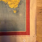 Air France Postal Air Network Map from 1948