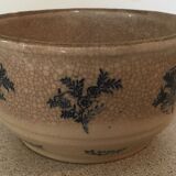 Large bowl in glazed stoneware 2 ears