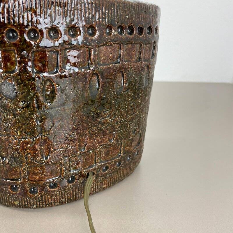 Large ceramic table lamp by Bitossi, 1970s