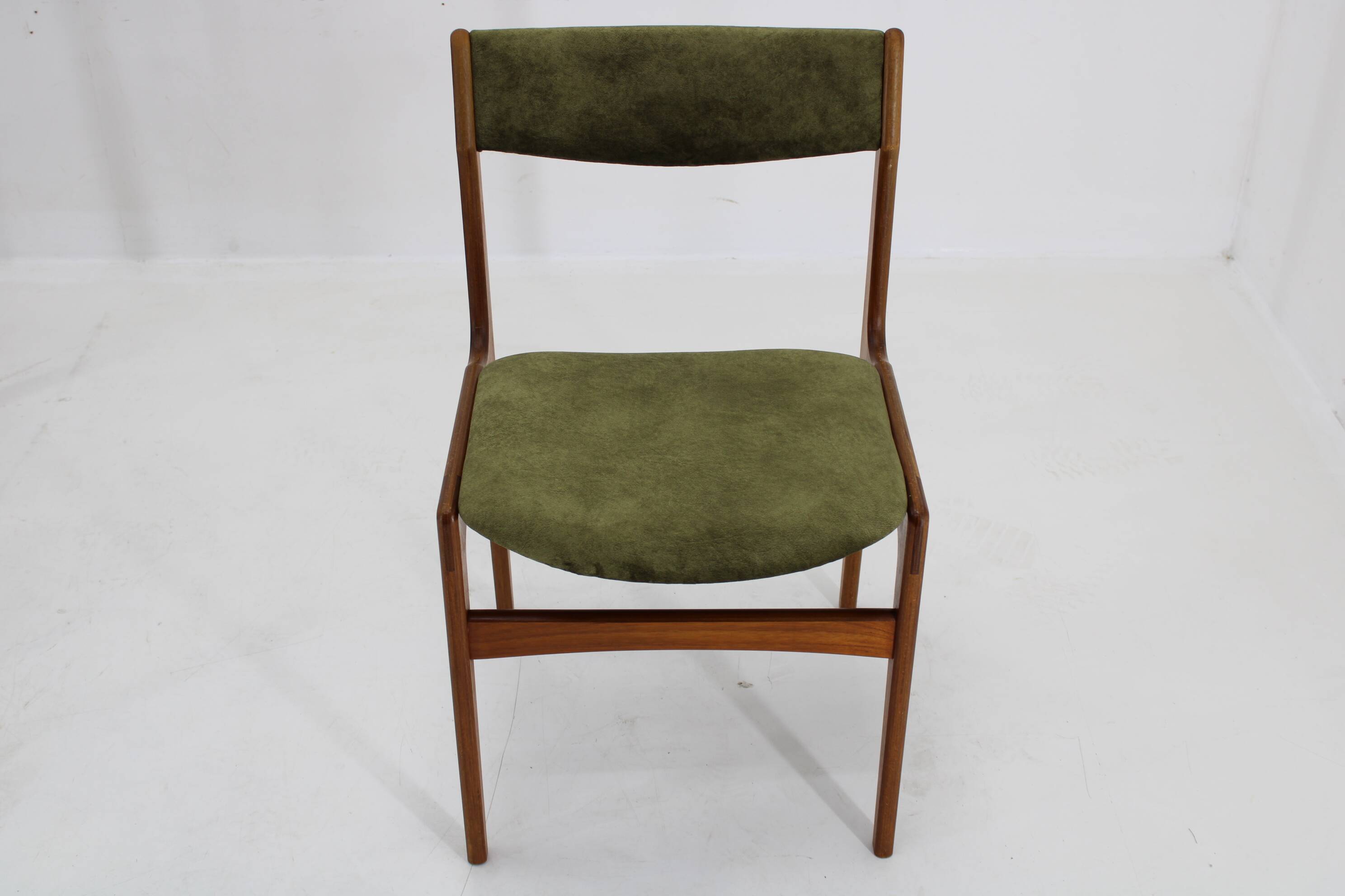 1960s Set of Six Danish Teak Dining Chairs , Restored