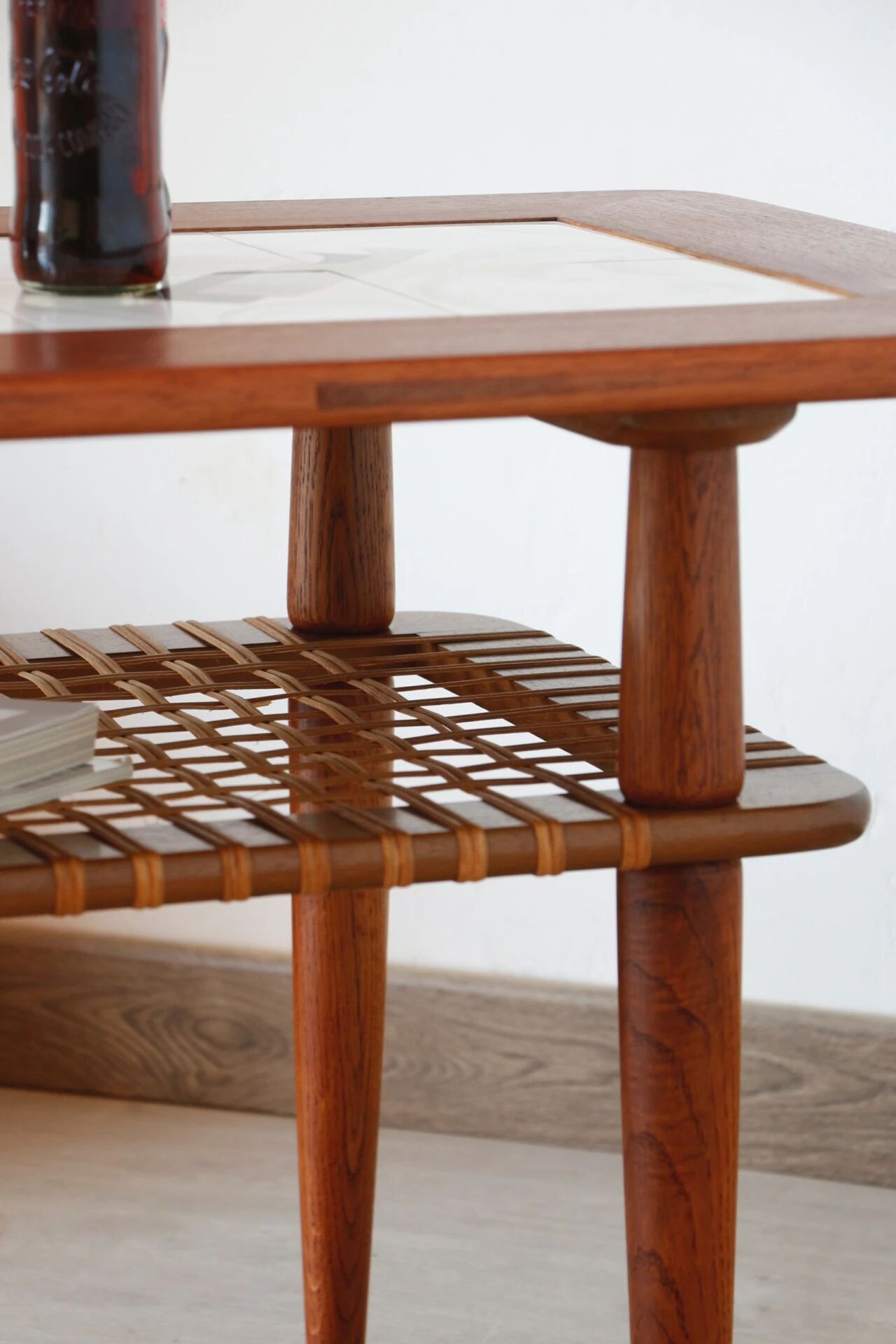 Vintage teak ceramic coffee table Gemina Møbler