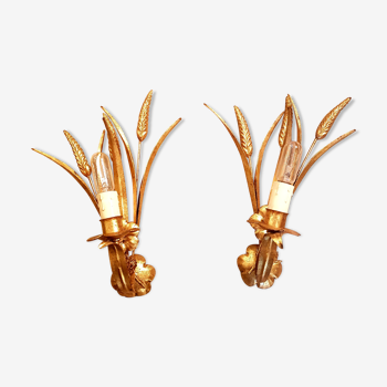 Pair of wall sconces, 70s