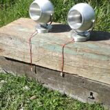 Pair of vintage eyball sconces