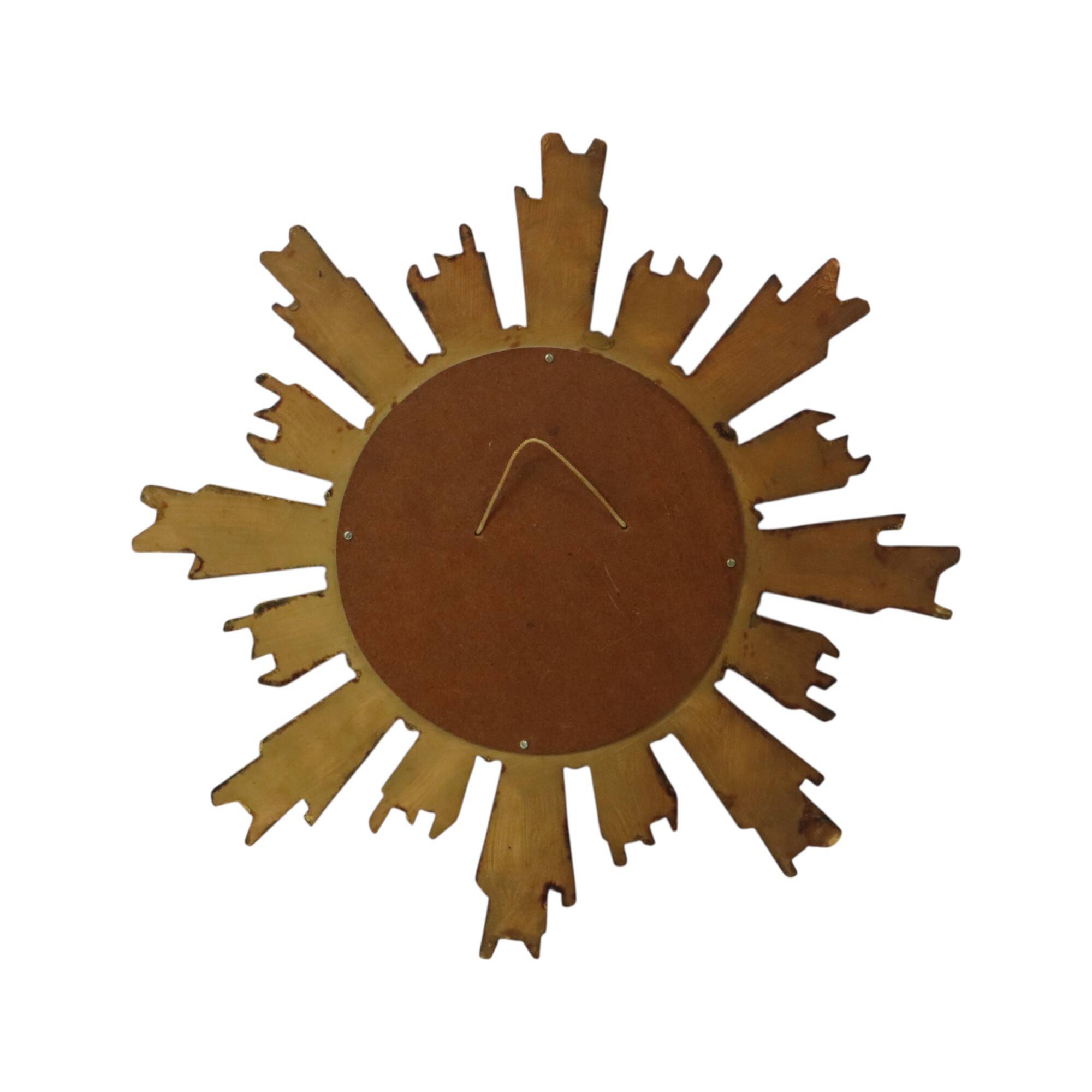 Large Sun Mirror Gold Leaf Gilded Sunburst Mirror 54cm