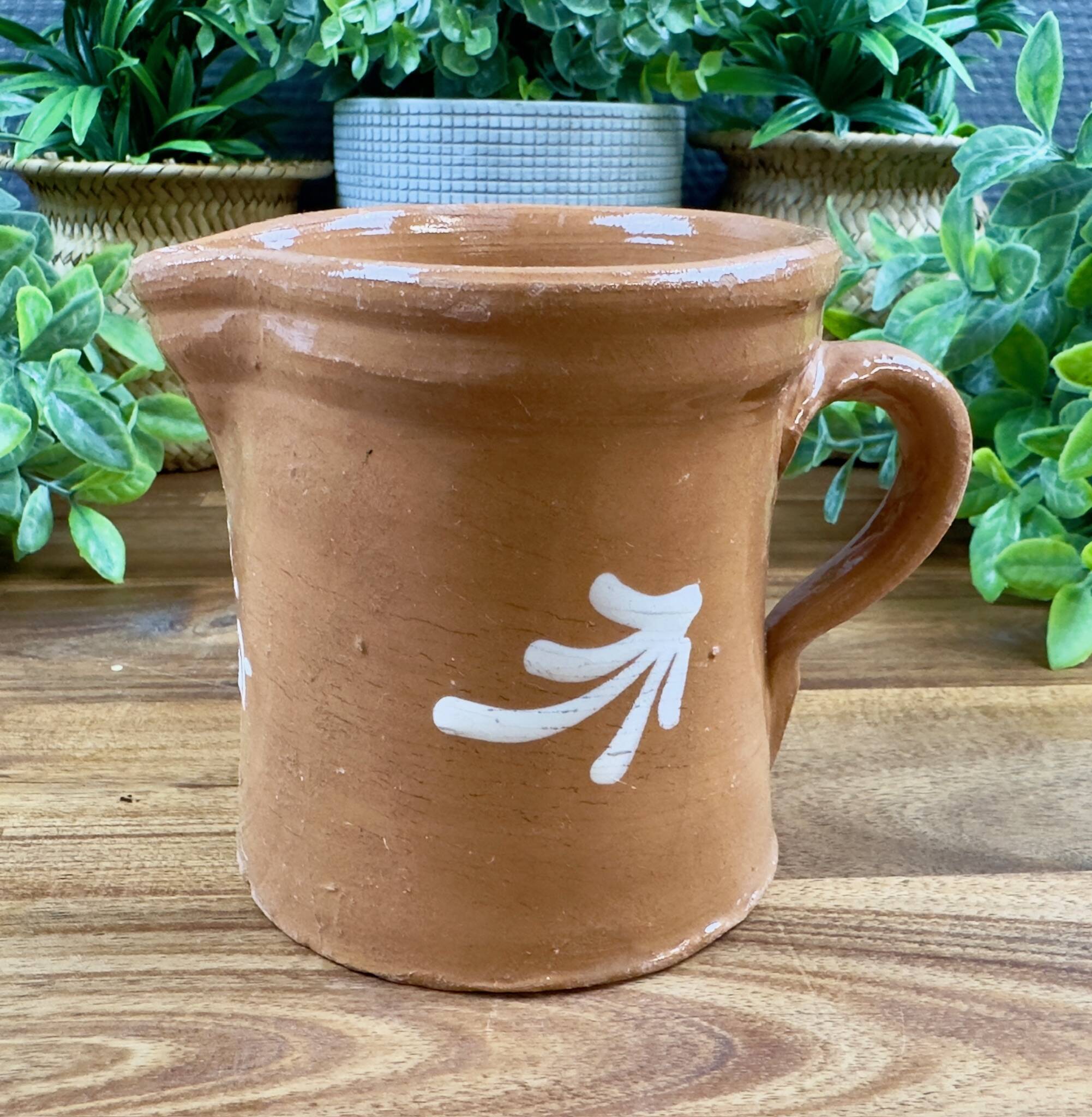 Varnished terracotta pitcher – Artisan pottery T2O