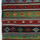 Kilim Oushak vintage multicoloured striped 250 x 163 cm