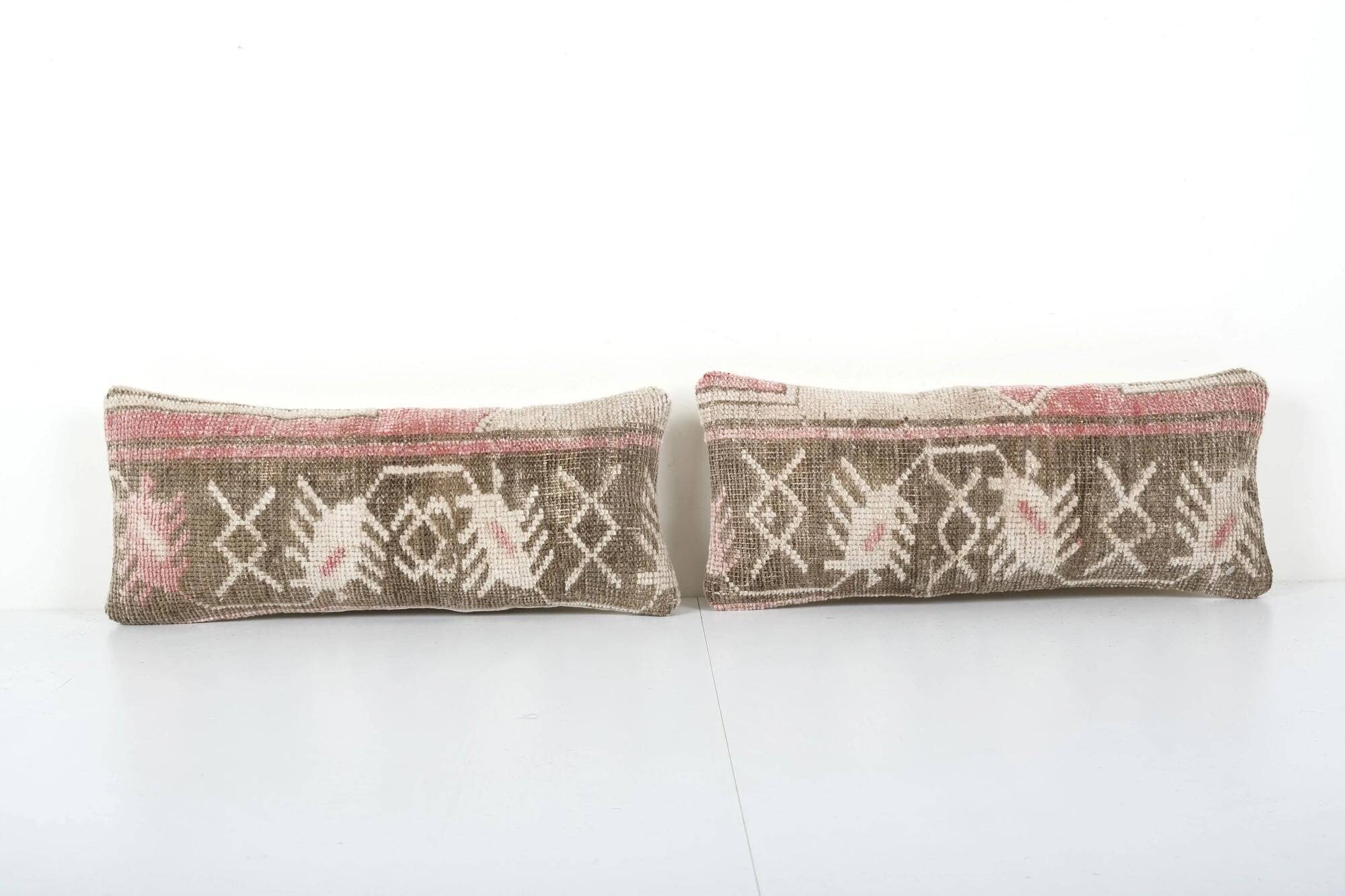 Set of 2 vintage Turkish cushion covers 48x25 cm