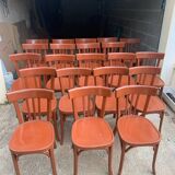Set of 27 bistro and Baumann chairs