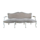 Louis XV taupe and cream style sofa