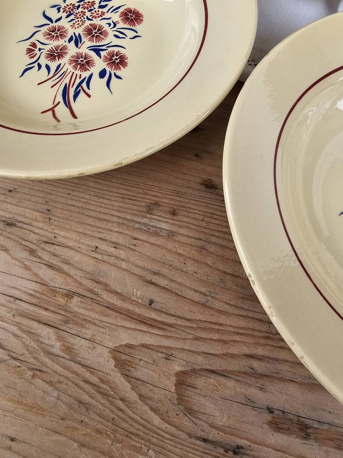 Deep plates x6 "Francine" Badonviller
