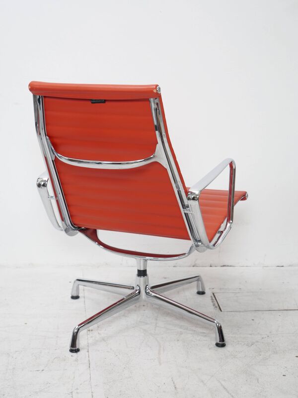 Eames Lounge chair EA116 cuir rouge
