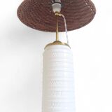 Midcentury Ceramic and Brass Table Lamp by Carstens Tönnieshof, 1960s