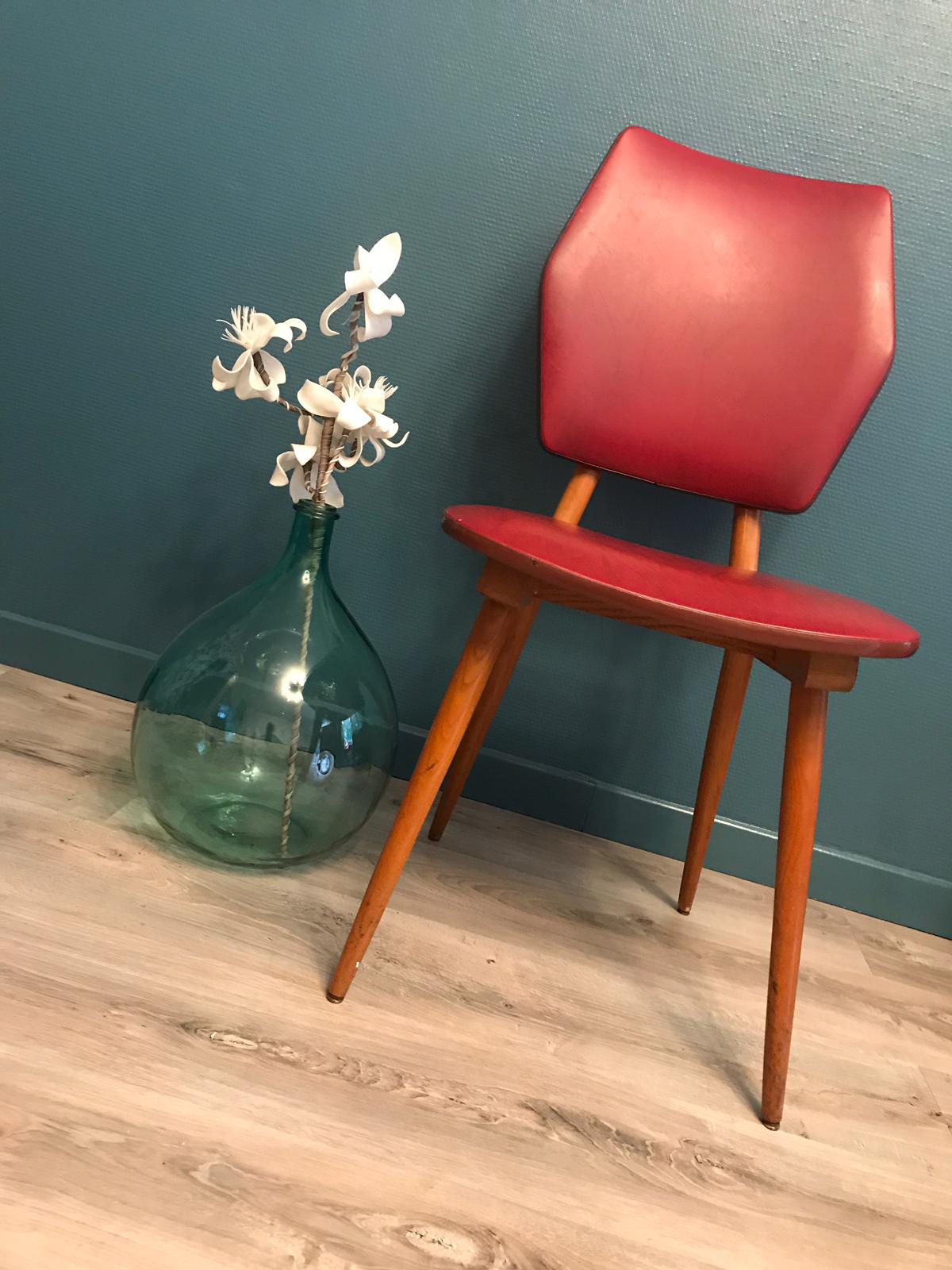 Set de 4 chaises vintage scandinave 1960