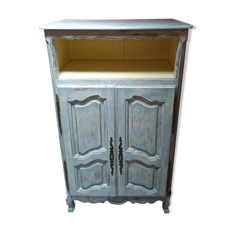 Armoire patinée gris bleu