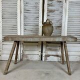 Solid oak console table, circa 1900
