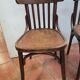 Paire de chaises de bistrot anciennes déco sur le dessus 8