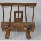 Brutalist magazine holder solid oak A