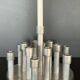 Aluminium candle holders for 13 candles, 1970s.