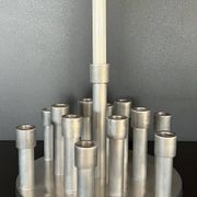 Aluminium candle holders for 13 candles, 1970s.