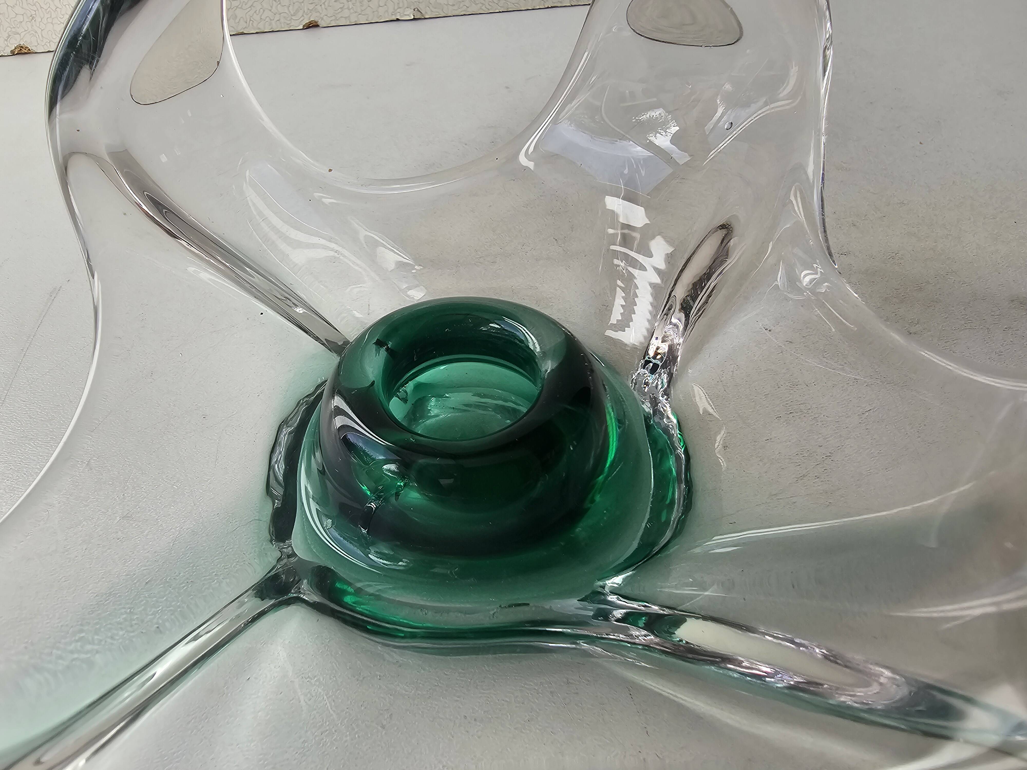 Glass candlestick in the style of Murano - 1960s