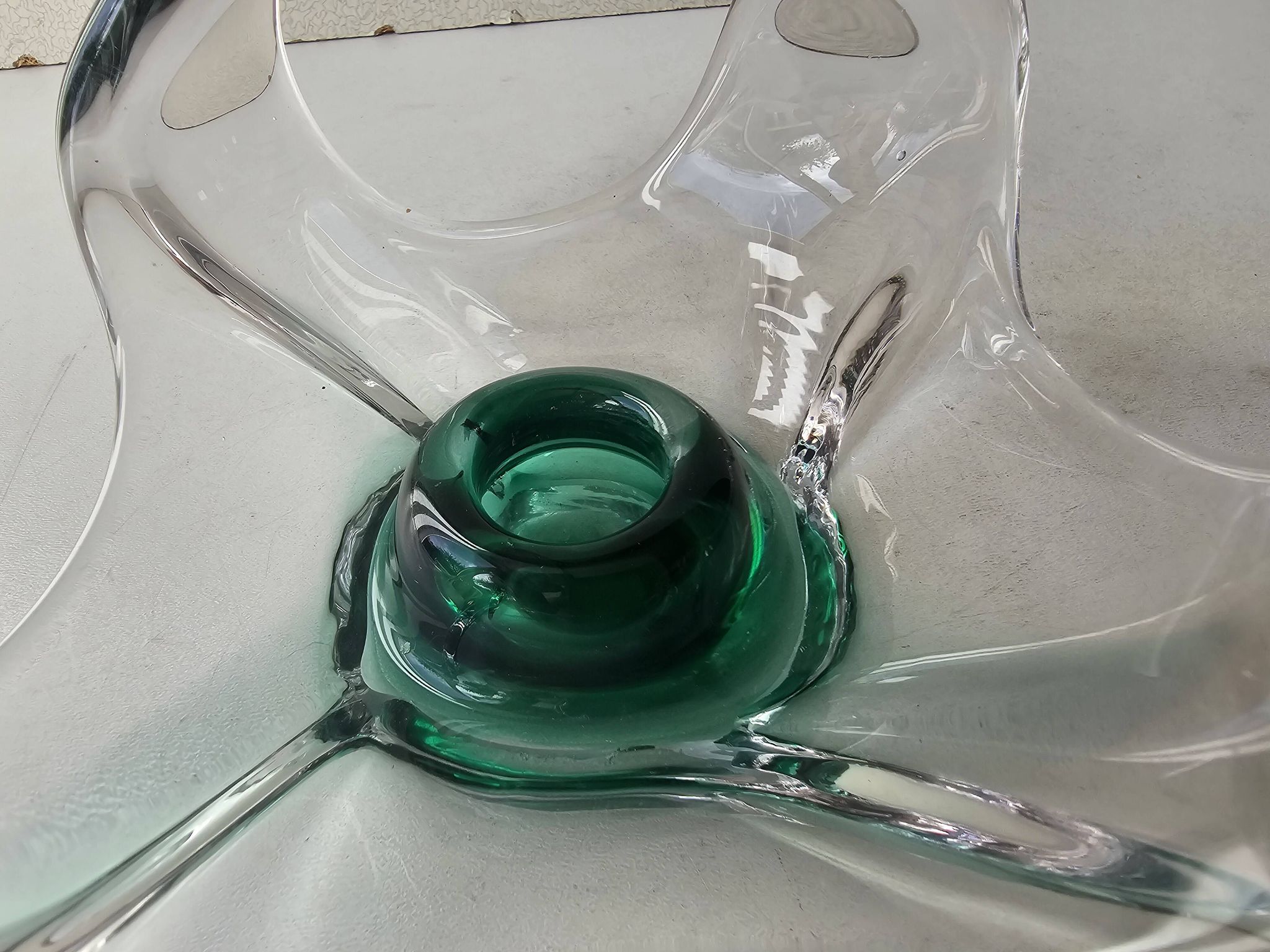 Glass candlestick in the style of Murano - 1960s