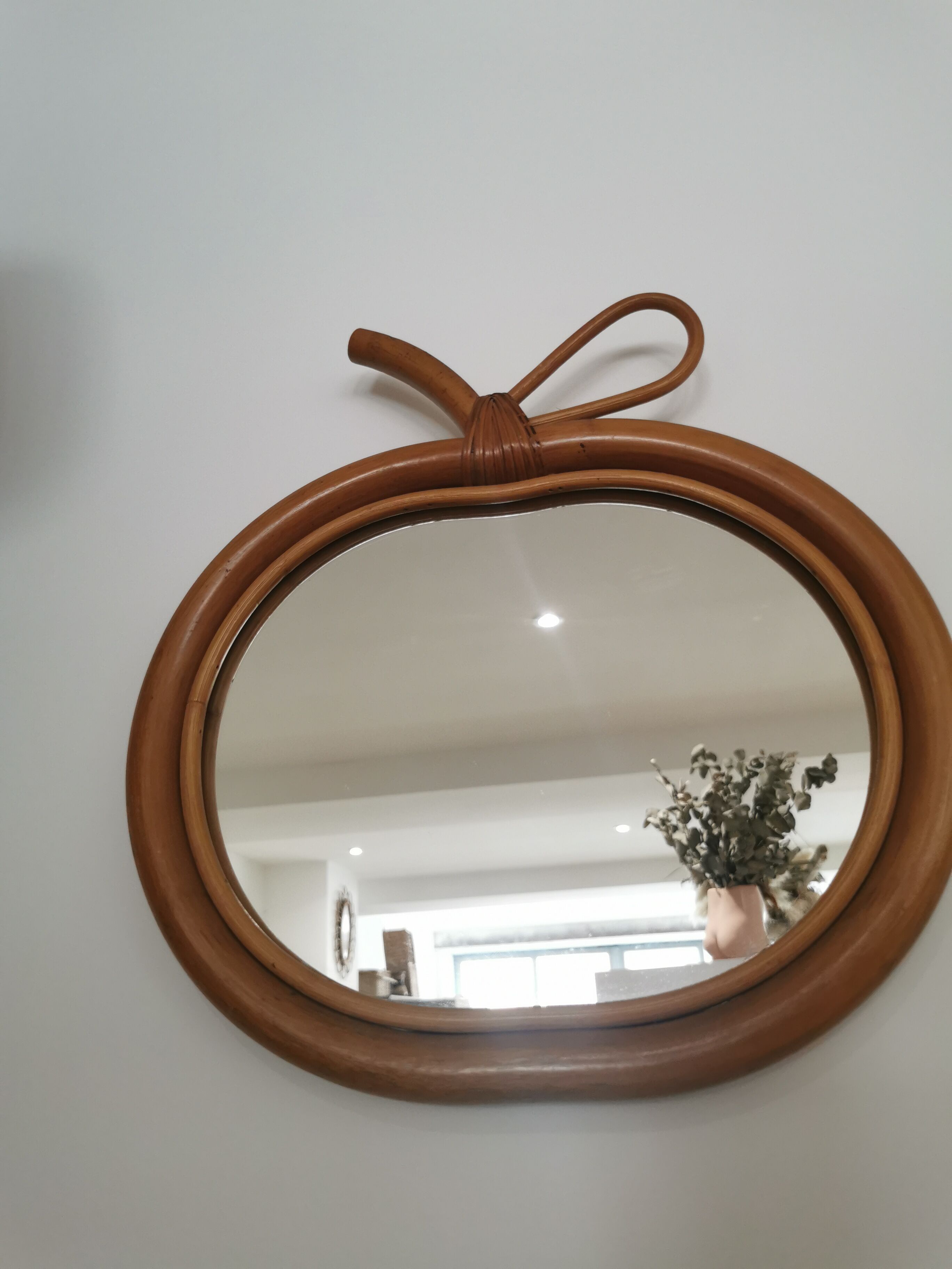 Vintage apple mirror