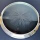 Trivet in cut glass and silver metal