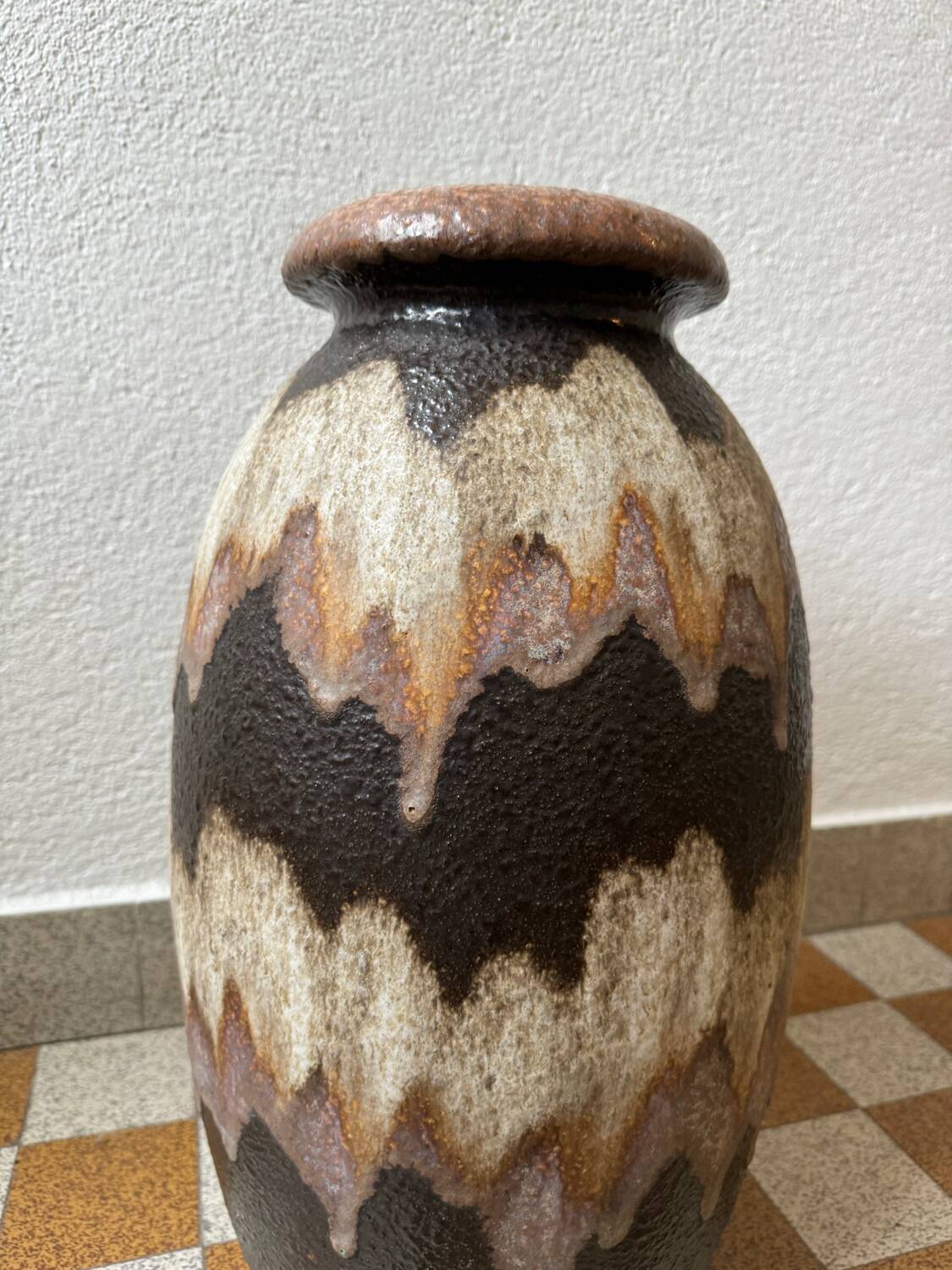 Large West Germany ceramic vase from the 60s