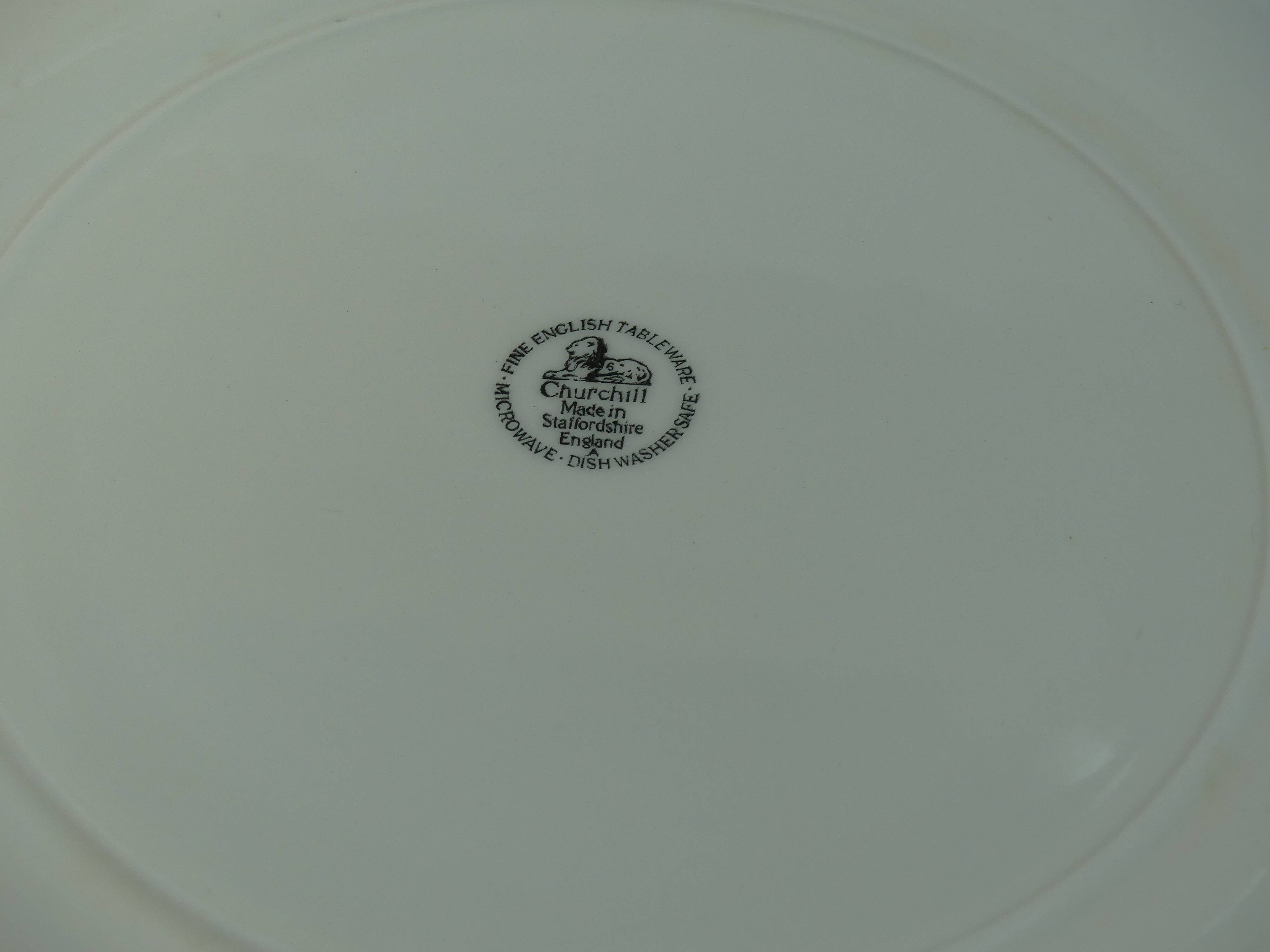 Churchill round dish in English porcelain