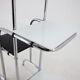 1960s functionalist chrome flower rack